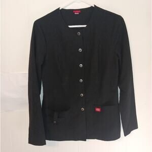 Dickies black long sleeved uniform  top. Size S